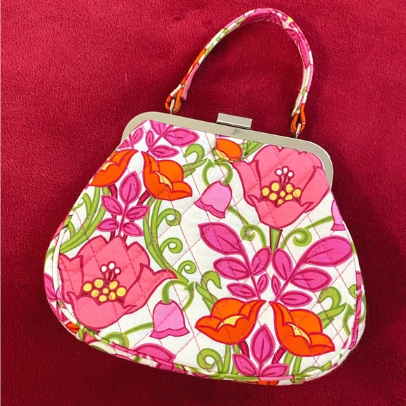 Vera Bradley Lilli Bell Pink Floral Purse - Picture 2 of 10